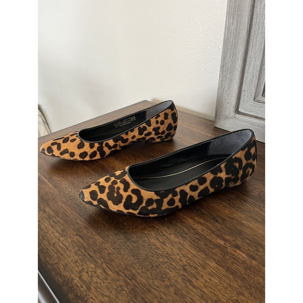 Vionic Flats Women’s 6 Animal Print Calf Hair Pointy Comfort Shoes